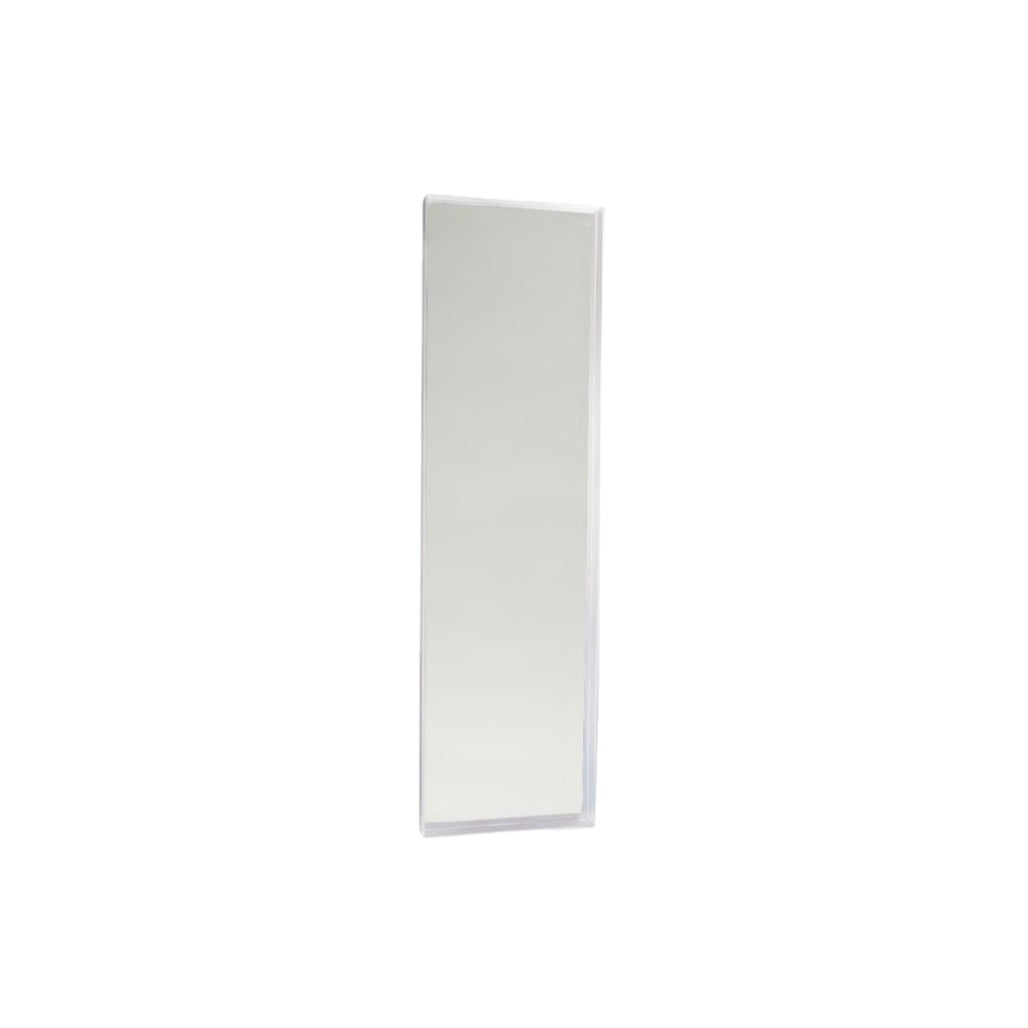 Full-Length Wall Mirror with Sleek White Frame - Modern Design for Home Decor