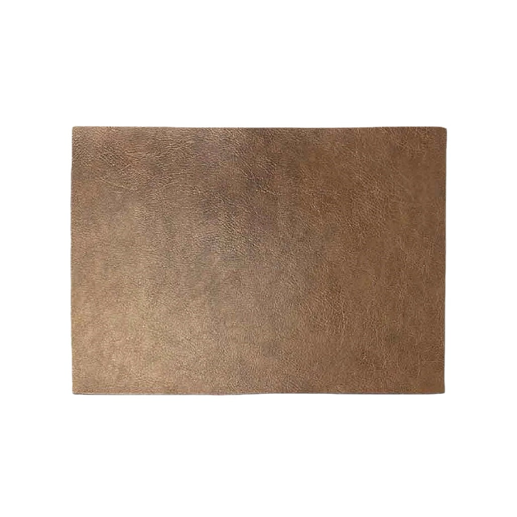 Eco-Friendly Brown Leather Texture Notebook Cover**